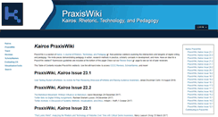 Desktop Screenshot of praxis.technorhetoric.net